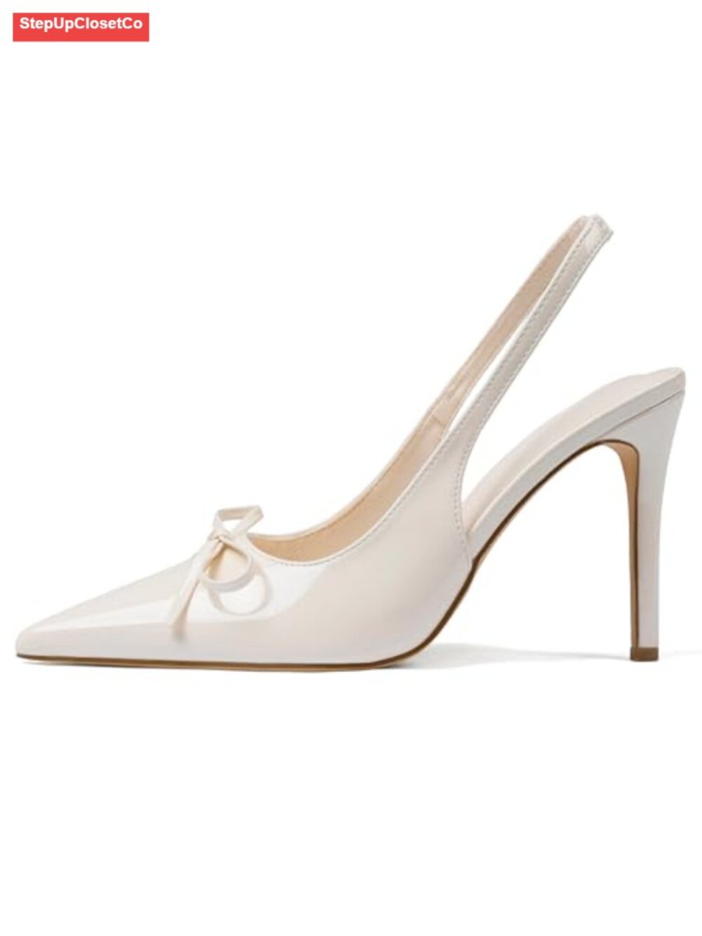 Women Pointed Toe Slingback High Heel Pumps
